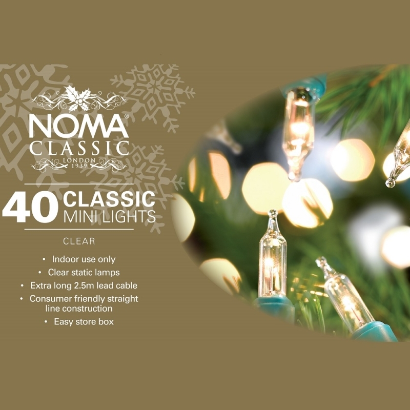 Noma 40 Classic Filament Mini Christmas Lights (clear) Groves