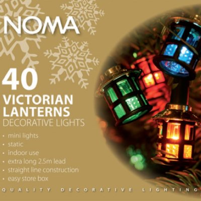 Noma 40 Multicolour Victorian Lantern Filament Lights