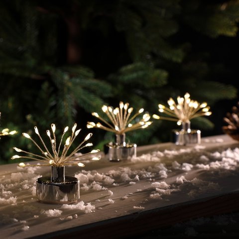 Noma 6 Warm White Firework T-Lights With 20 Micro LEDs