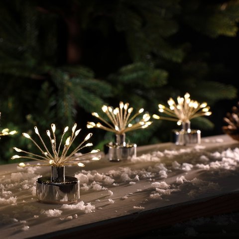 Noma 6 Warm White Firework Tealights With 20 Micro LEDs