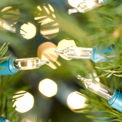 Noma 80 Clear Classic Mini String Lights With Green Cable