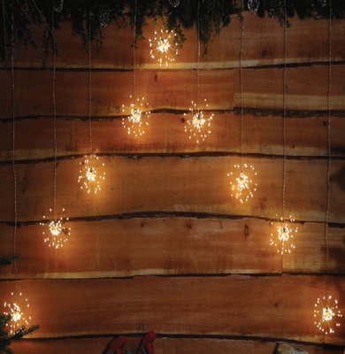 Noma 9 Warm White Firework LED Curtain