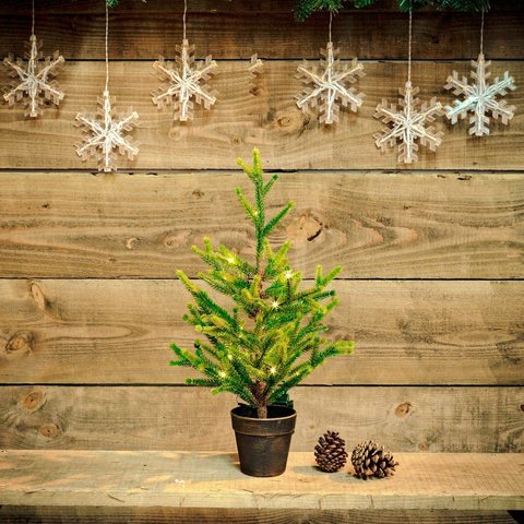 Noma Potted Christmas Tree Warm White Pre Lit 1.5ft