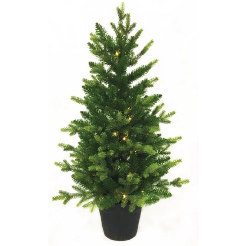 Noma St Moritz Potted Tree Warm White Pre Lit 3ft