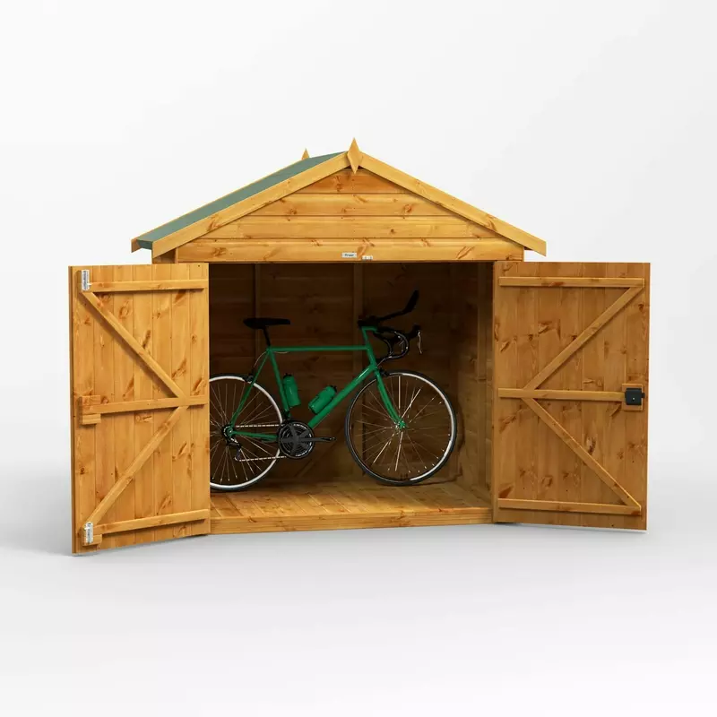 Power Apex Bike Shed 4x6 - image 2