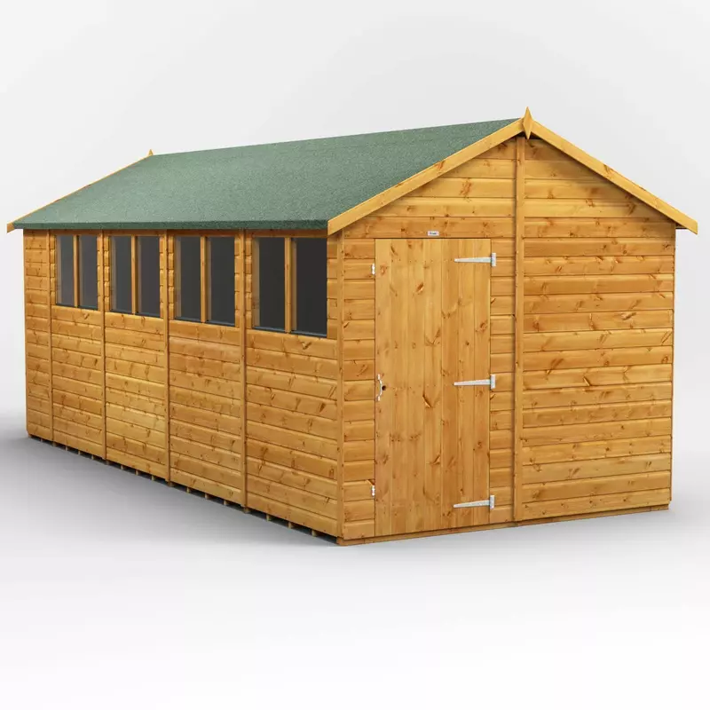 Power Apex Garden Shed 18x8 - image 1