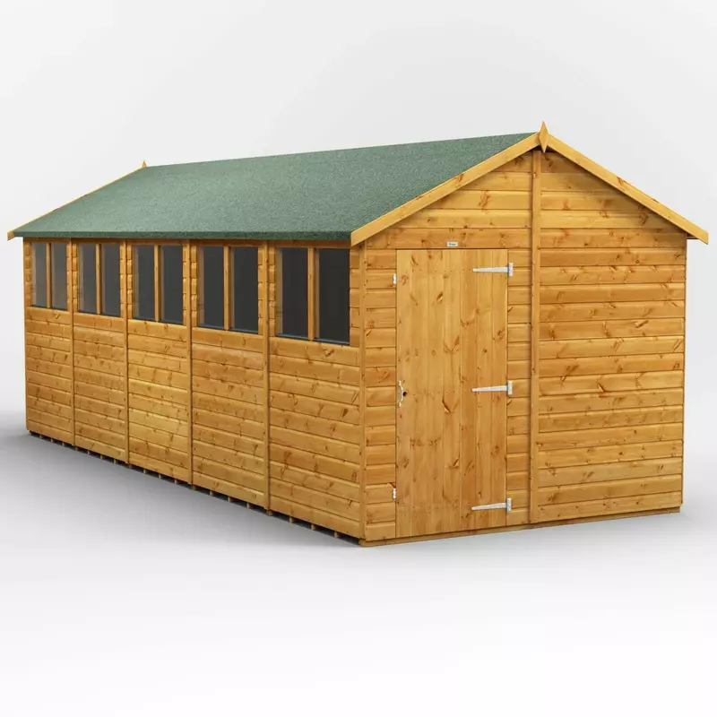 Power Apex Garden Shed 20x8 - image 1