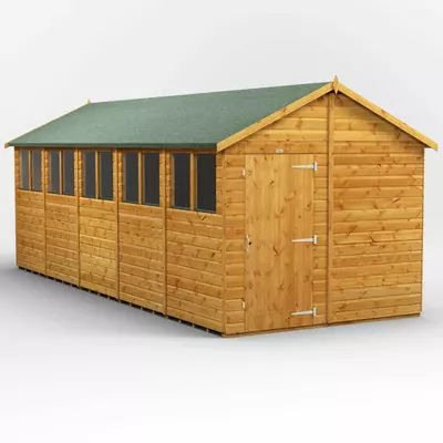 Power Apex Garden Shed 20x8