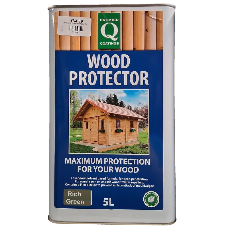 Premier Q Wood Protector Rich Green 5L