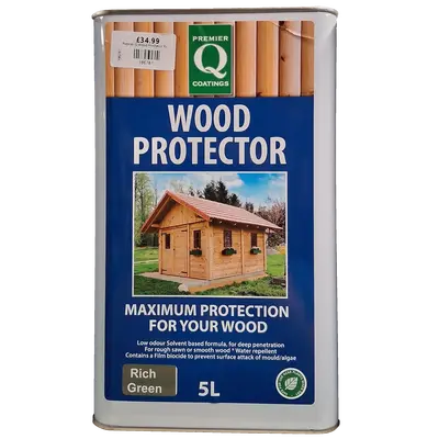 Premier Q Wood Protector Rich Green 5L