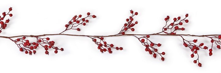 1.8M Red Berry Garland