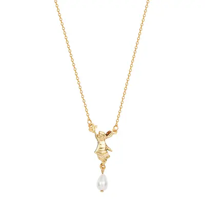 Fable Peter Rabbit Butterfly Pearl Necklace - image 3