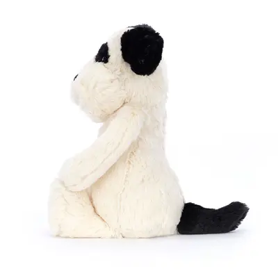 Jellycat Bashful Rufferty Puppy Black & Cream Medium - image 2