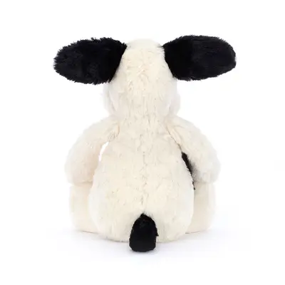 Jellycat Bashful Rufferty Puppy Black & Cream Medium - image 3
