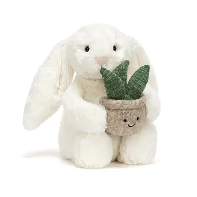 Jellycat Cream Bunny with Plant - image 2