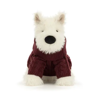 Jellycat Munro Scottie Dog 'Winter Jumper' - image 1