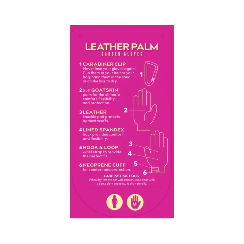 Treadstone Leather Palm Gardening Gloves Blue & Cream Medium - image 2