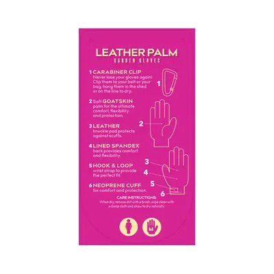 Treadstone Leather Palm Gardening Gloves Blue & Cream Medium - image 2