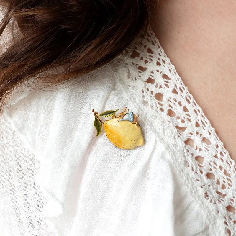Fable Peter Rabbit Lemon Brooch - image 4