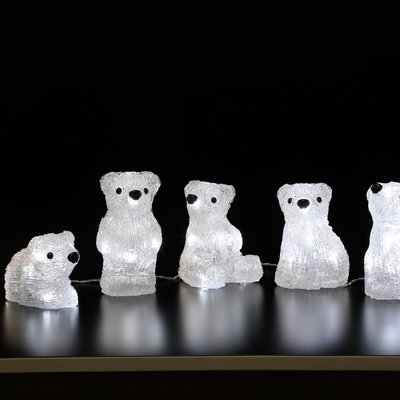 Noma 5 Acrylic Polar Bear String Lights