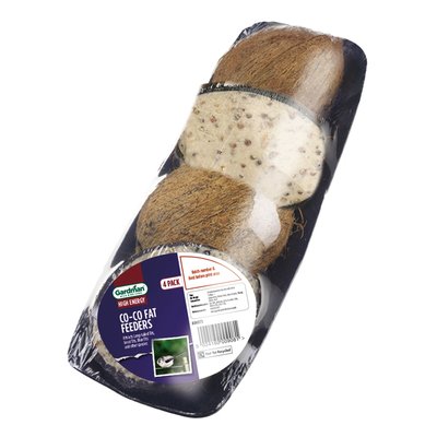 Gardman Suet Filled Co-Co Feeder 4 Pack