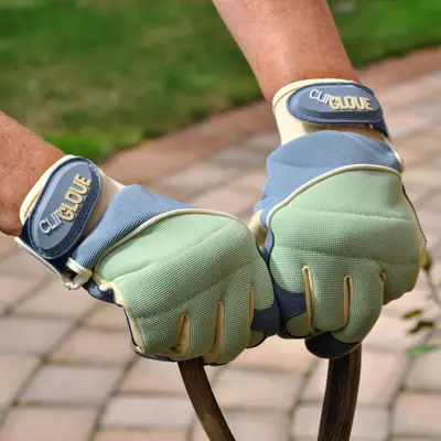 Treadstone Shock Absorber Gardening Gloves Blue & Cream Medium - image 4