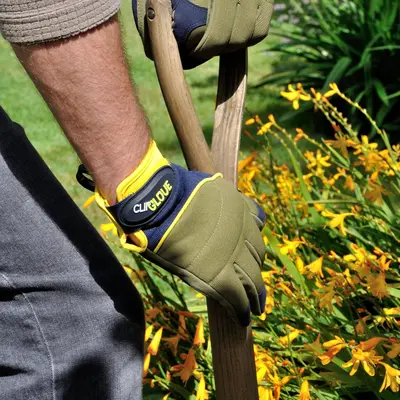 Treadstone Shock Absorber Gardening Gloves Navy & Olive Large - image 4