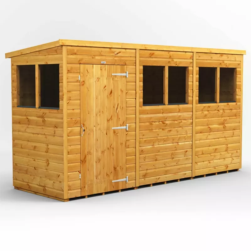 Power Pent Garden Shed 12x4