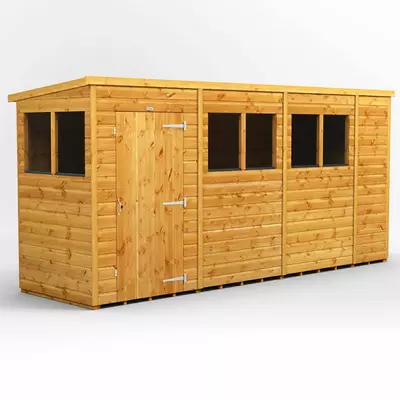 Power Pent Garden Shed 14x4