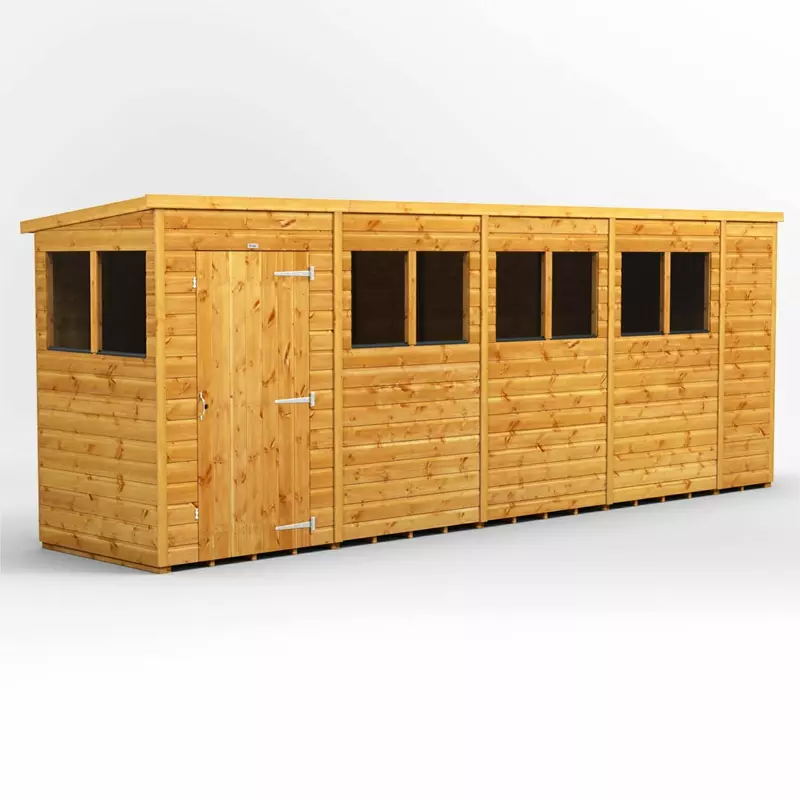 Power Pent Garden Shed 18x4