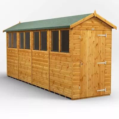 Power Apex Garden Shed 16x4