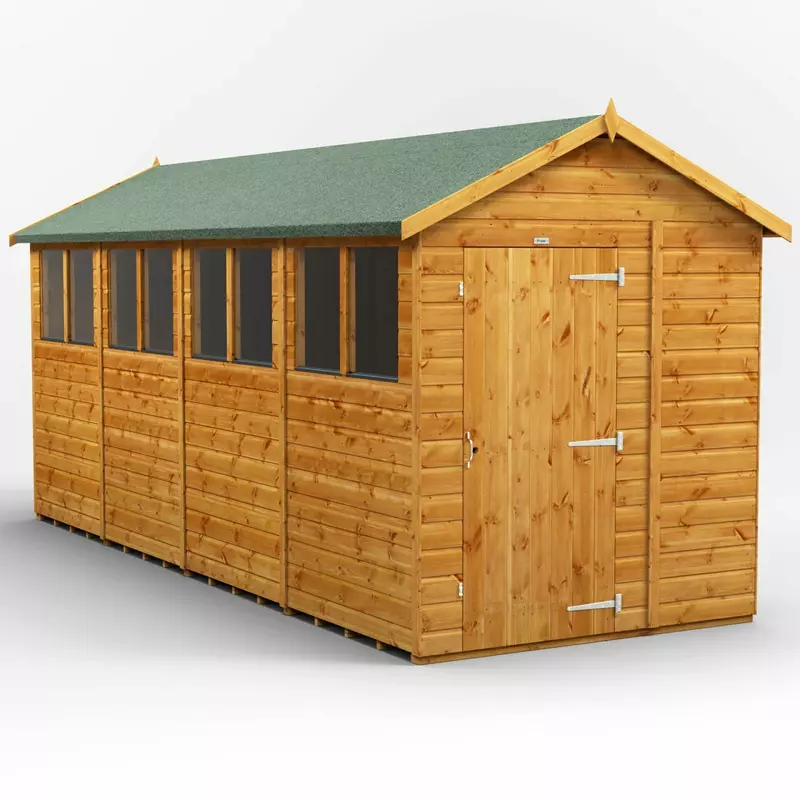 Power Apex Garden Shed 16x6