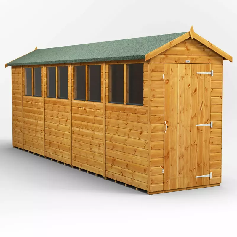 Power Apex Garden Shed 18x4