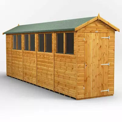 Power Apex Garden Shed 18x4