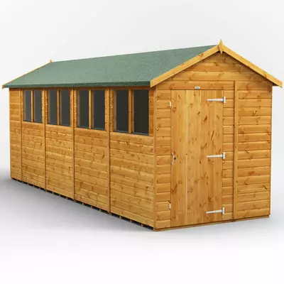 Power Apex Garden Shed 18x6