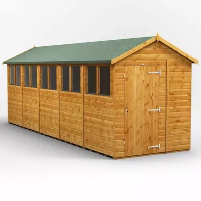 Power Apex Garden Shed 20x6