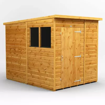 Power Pent Garden Shed 6x8