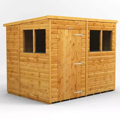 Power Pent Garden Shed 8x6