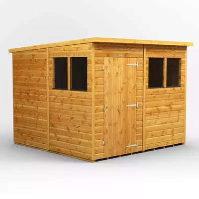 Power Pent Garden Shed 8x8