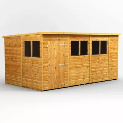 Power Pent Garden Shed 14x8