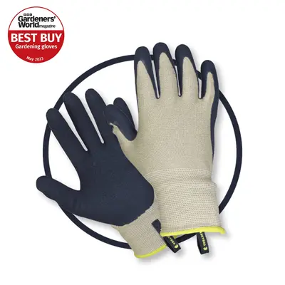 Treadstone Bamboo Fibre Gardening Gloves Grey & Navy Large - image 1