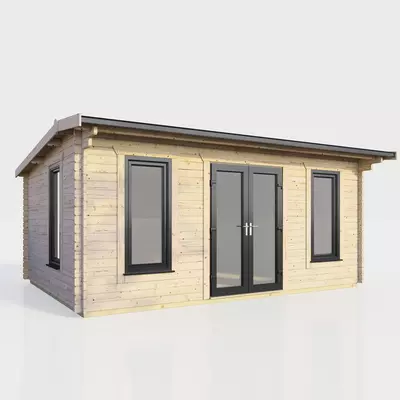 Power Apex Log Cabin 18x10 - Central Door