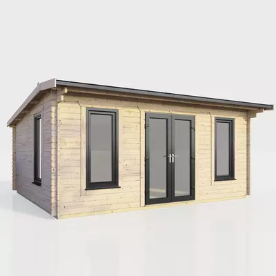Power Apex Log Cabin 18x12 - Central Door