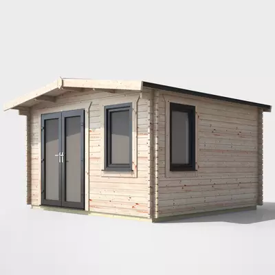 Power Chalet Log Cabin 12x12 - Left Door