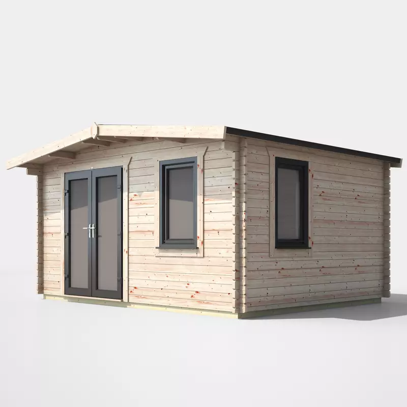 Power Chalet Log Cabin 12x14 - Left Door