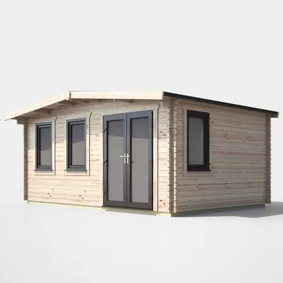 Power Chalet Log Cabin 12x16 - Right Door