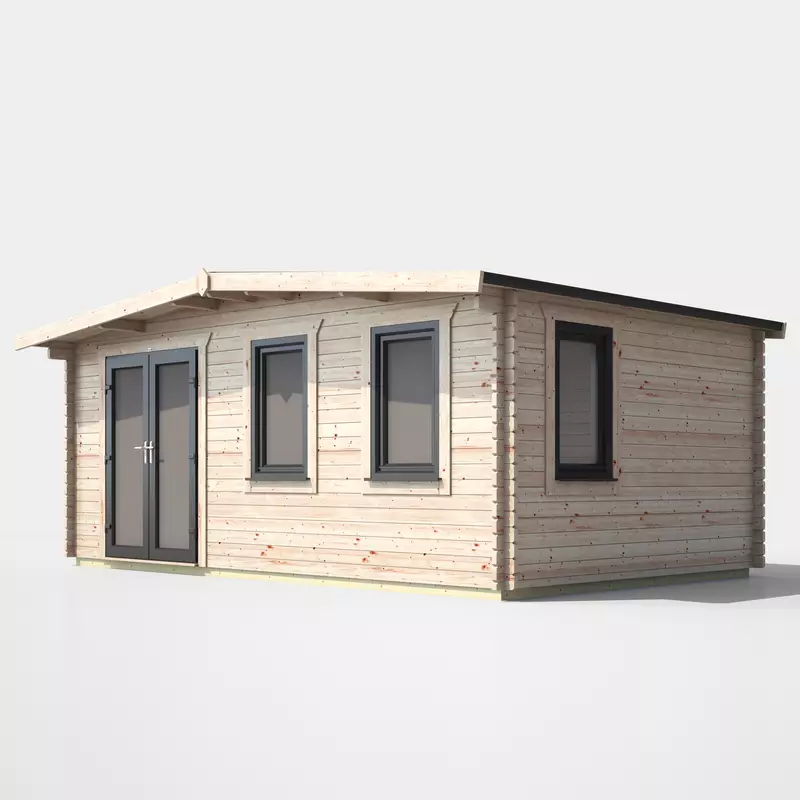 Power Chalet Log Cabin 12x18 - Left Door