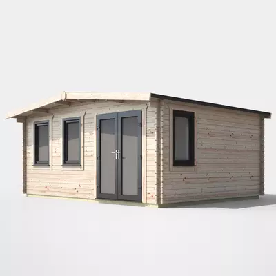 Power Chalet Log Cabin 14x16 - Right Door