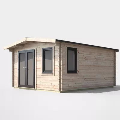 Power Chalet Log Cabin 16x12 - Left Door