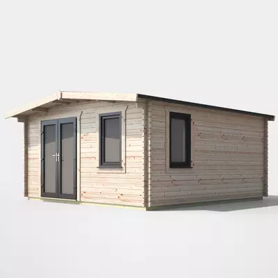 Power Chalet Log Cabin 16x14 - Left Door